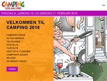 Tablet Screenshot of campingmesse.dk